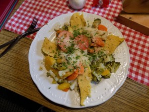 Polenta and vegetables